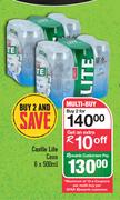 Castle Lite Cans-For 2 x 6 x 500ml