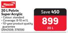 Plascon 20L Polvin Super Acrylic