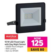 Eurolux 10W LED Floodlight With Day Night Sensor