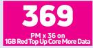 Samsung Galaxy A53 5G Smartphone-On 1GB Red Top Up Core More Data