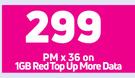 Samsung Galaxy A13 Smartphone-On 1GB Red Top Up More Data