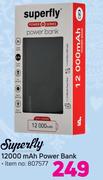 Superfly 12000 Mah Power Bank