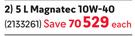 Castrol 5L Magnatec 10W-40 Motor Oil-Each