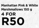 Manhattan Pink & White Marshmallows-For 3 x 150g