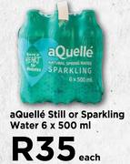 aQuelle Still Or Sparkling Water-6 x 500ml Each