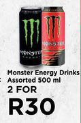 Monster Energy Drinks Assorted-For 2 x 500ml
