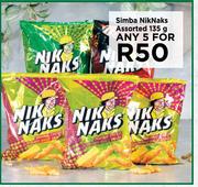 Simba NikNaks Assorted-For Any 5 x 135g