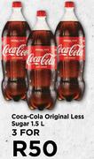 Coca-Cola Original Less Sugar-For 3 x 1.5L