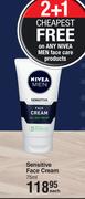 Nivea Sensitive Face Cream-75ml Each