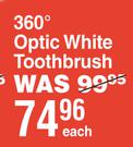 Colgate 360° Optic White Toothbrush-Each