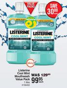 Listerine Cool Mist Mouthwash Value Pack-1Ltr Each
