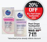 Pearl Drops Toothpolish Assorted-50ml Each