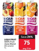 Liqui Fruit 100% Fruit Juice Blend (All Variants)-For Any 3 x 1L