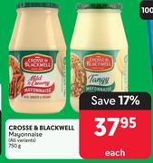 Crosse & Blackwell Mayonnaise (All Variants)-750g Each