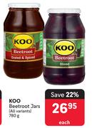 Koo Beetroot Jars (All Variants)-780g Each