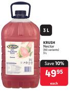 Krush Nectar (All Variants)-3L Each