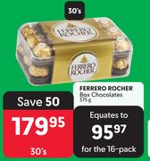 Ferrero Rocher Box Chocolates-30's x 375g