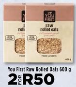 You First Raw Rolled Oats-For 2 x 600g