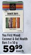 You First Mixed Coconut & Oat Health Bars-5 x 50g