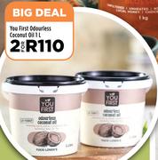 You First Odourless Coconut Oil-For 2 x 1L