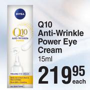 Nivea Q10 Anti Wrinkle Power Eye Cream-15ml Each