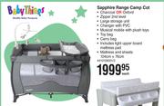 Baby Things Sapphire Range Camp Cot-Each
