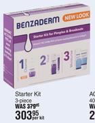 Benzaderm Benzac Starter Kit 3 Piece-Per Kit