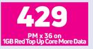 2 x Samsung Galaxy A33 5G Smartphone-On 1GB Red Top Up Core More Data + On Promo 70