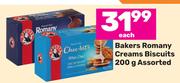 Bakers Romany Creams Biscuits Assorted-200g Each