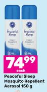 Peaceful Sleep Mosquito Repellent Aerosol-150g Each
