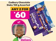 Cadbury Chocolate Slabs Assorted-For 2 x 150g