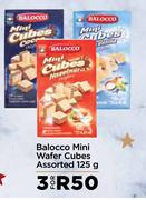 Balocco Mini Wafer Cubes Assorted-For 3 x 125g