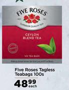 Five Roses Tagless Teabags-100s Each
