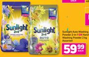 Sunlight Auto Washing Powder 2-In-1 Or Hand Washing Powder 2Kg Assorted-Each