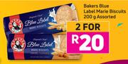 Bakers Blue Label Marie Biscuits Assorted-For 2 x 200g