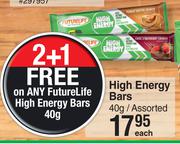 Futurelife High Energy Bars Assorted-40g Each