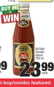 All Gold Tomato Sauce-700ml Each