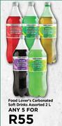 Food Lover's Carbonated Soft Drinks Assorted-For 5 x 2L