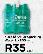 Aquelle Still Or Sparkling Water-6 x 500ml
