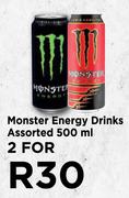 Monster Energy Drinks Assorted-For 2 x 500ml