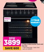 Univa 4 Plate Undercounter Oven & Hob Set