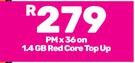 Xiaomi Redmi A3x Smartphone-On 1.4GB Red Core Top Up