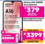 Samsung Galaxy A16 128GB Smartphone-On Red Flexi 160