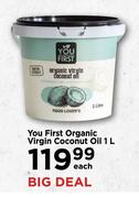 You First Organic Virgin Coconut Oil-1Ltr Each