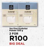 You First Erythritol Powder-For 2 x 500g 