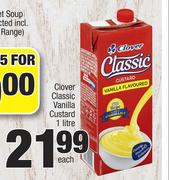 Clover Classic Vanilla Custard-1 Litre Each