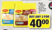 Maggi 2 Minute Noodles Mga Pack (Selected)-For 2 x 5's Pack