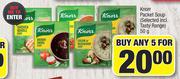 Knorr Packet Soup (Selected Incl. Tasty Range)-For Any 5 x 50g