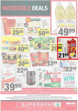 SUPERSPAR EASTERN CAPE : My Superspar (20 April - 2 May 2021) Valid In Bluewater Bay, Despatch, Gelvandale, Nahoon, Jeffery's Bay, Rosehill, Melville's, Protea, Sedgefield, Village On Main, Debi Lee, page 12