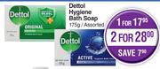 Dettol Hygiene Bath Soap Assorted-For 2 X 175g